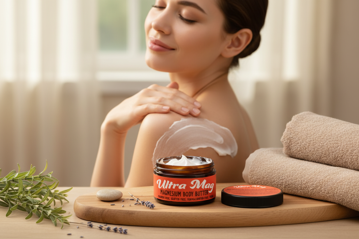 Woman applying Ultra Mag