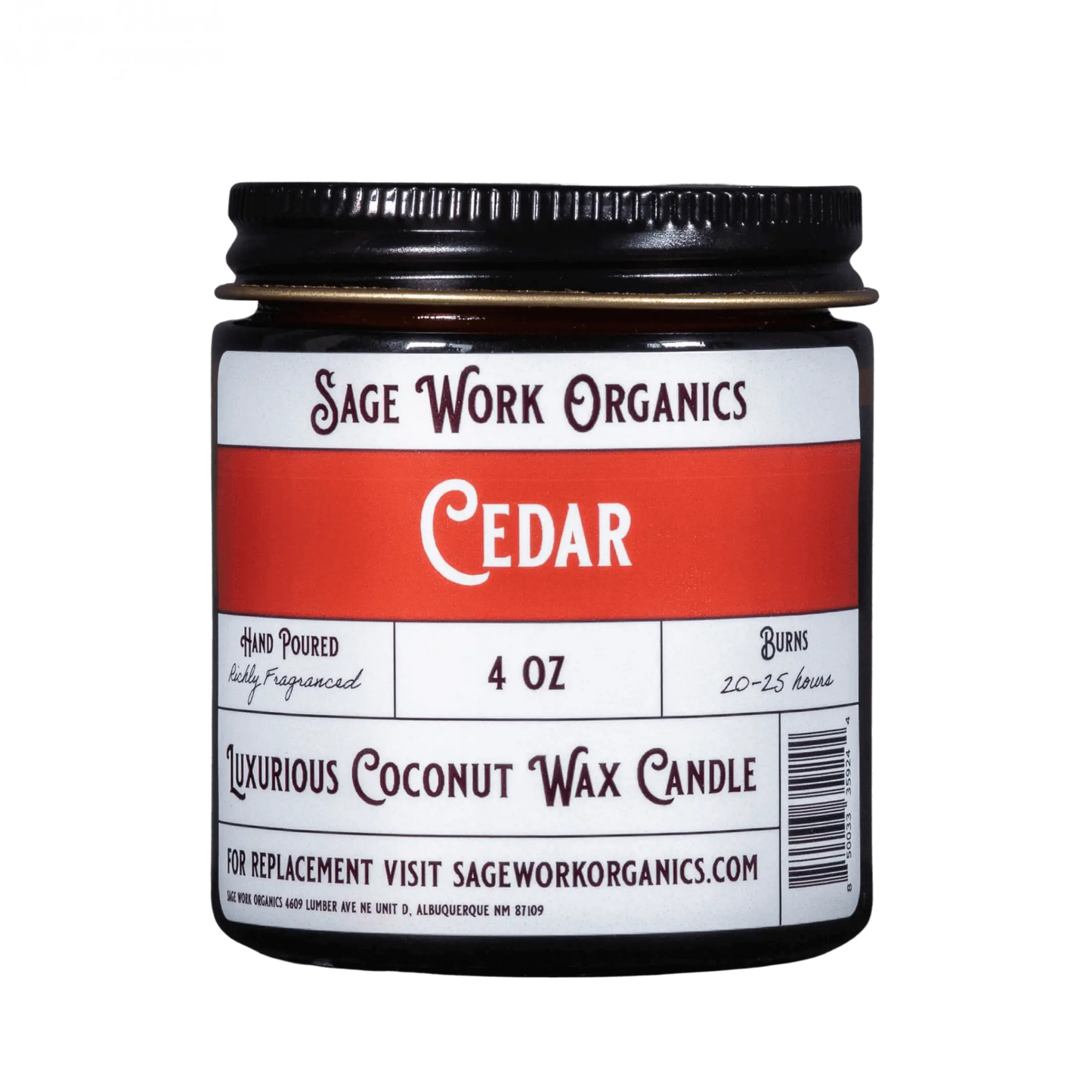 Cedar Candle SageWork Organics