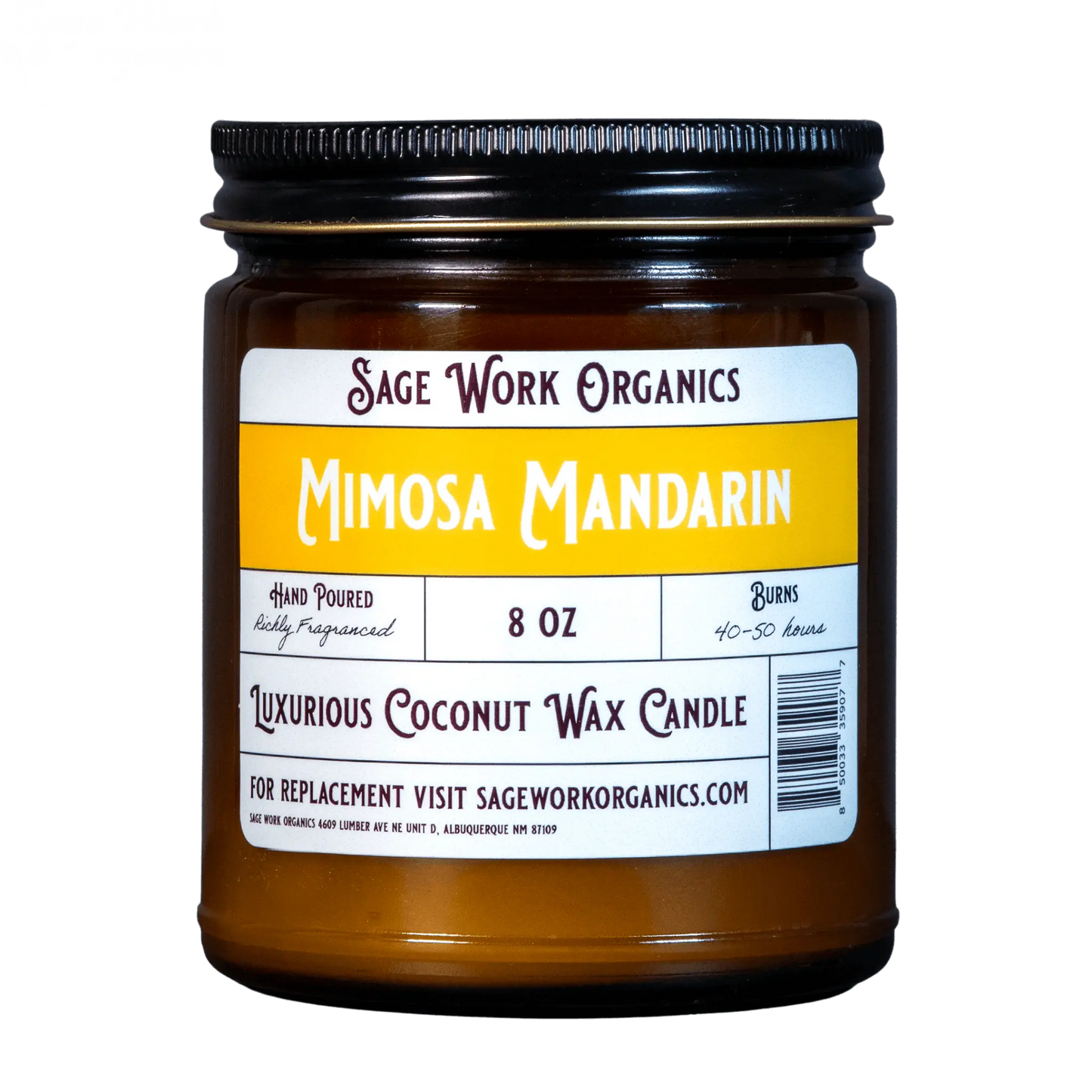 Mimosa Mandarin Candle SageWork Organics