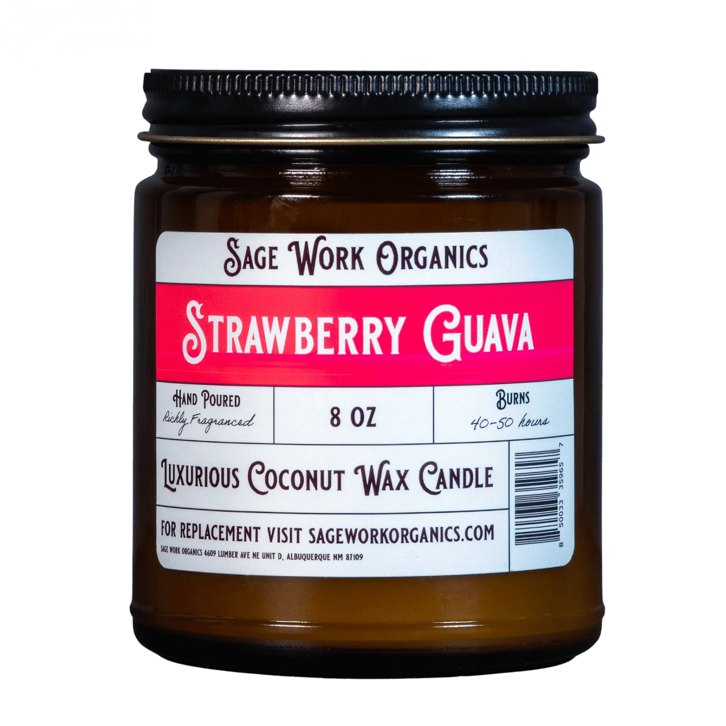 Strawberry Guava Candle SageWork Organics