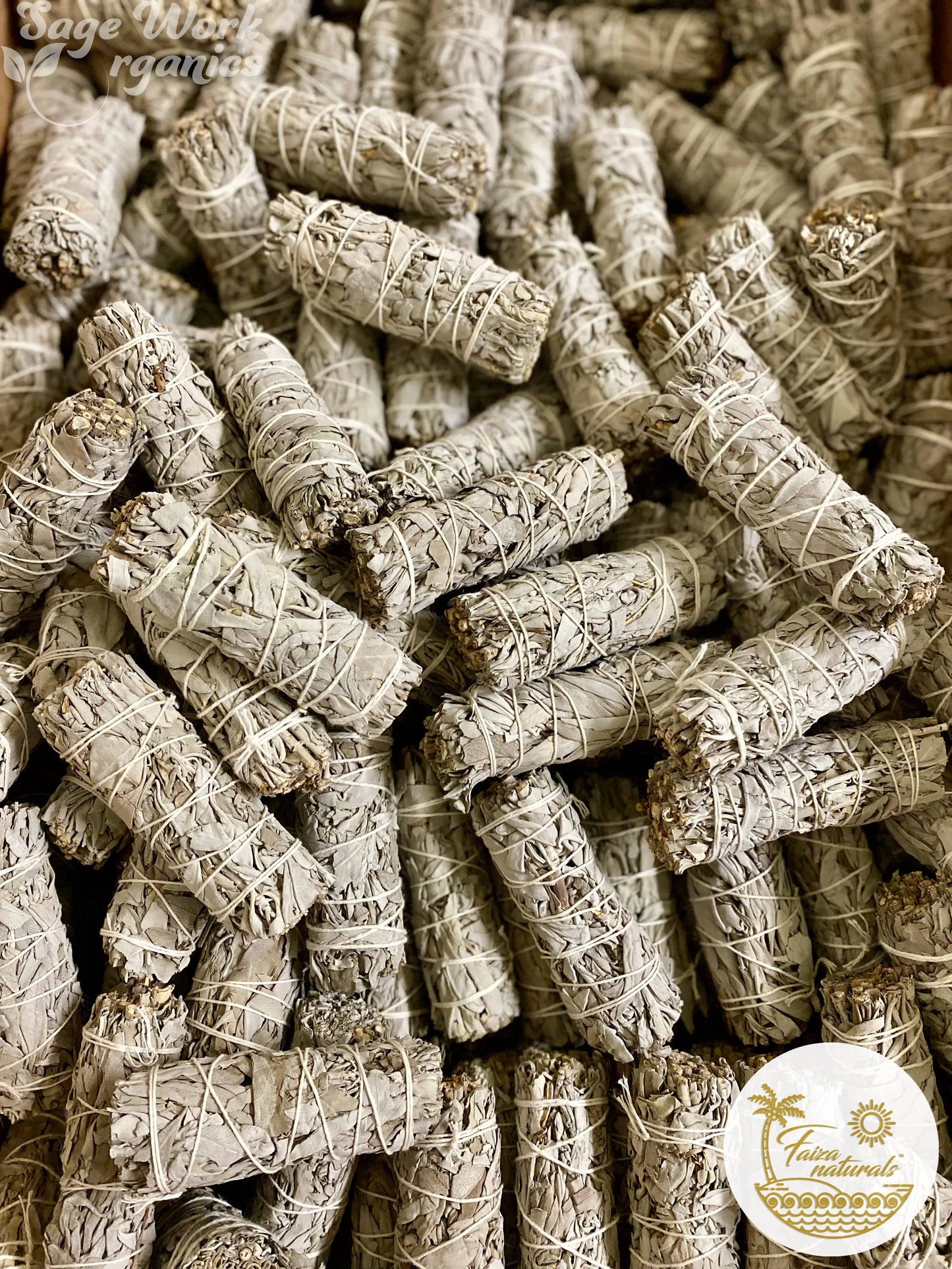 White Sage Bundles 4 inch- California White Sage from Farm Faiza Naturals
