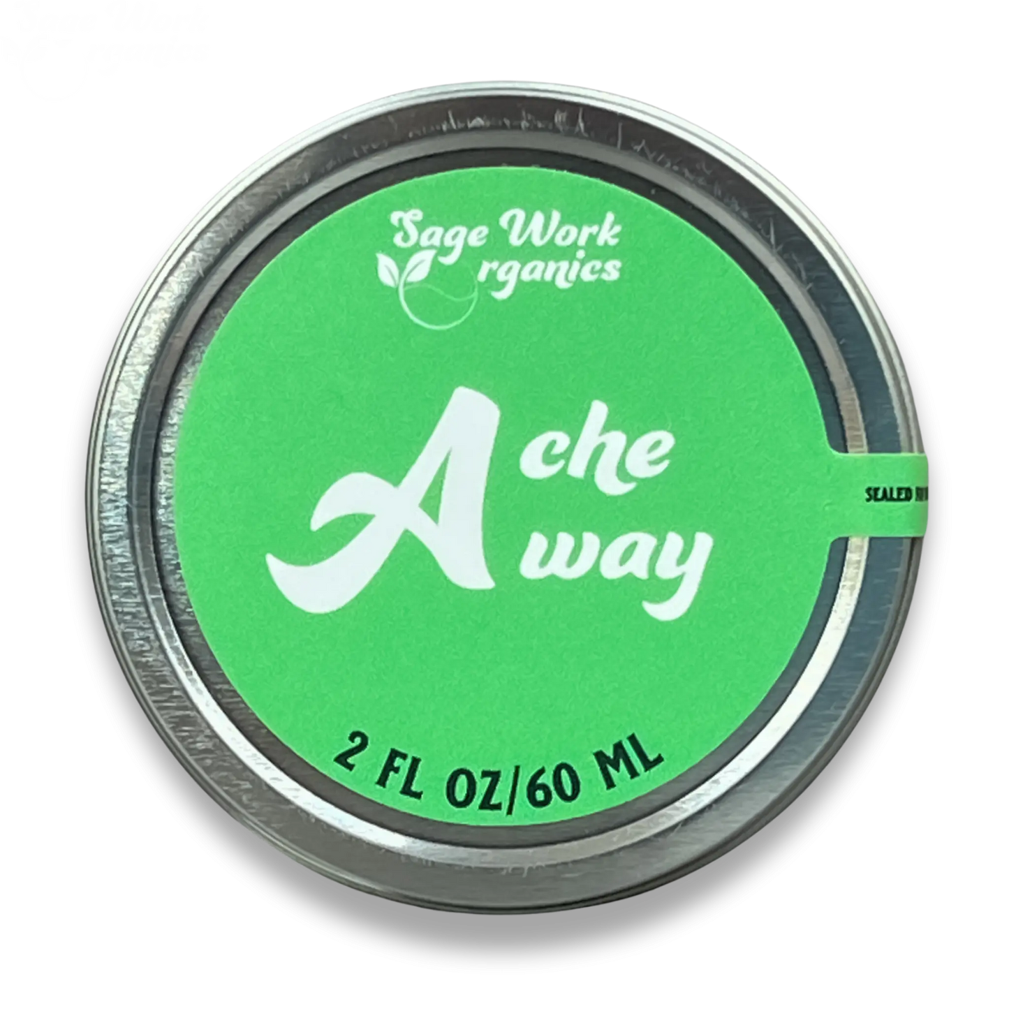 Ache Away (Fast-acting relief salve for pain, sprains, and pulled muscles) SageWork Organics