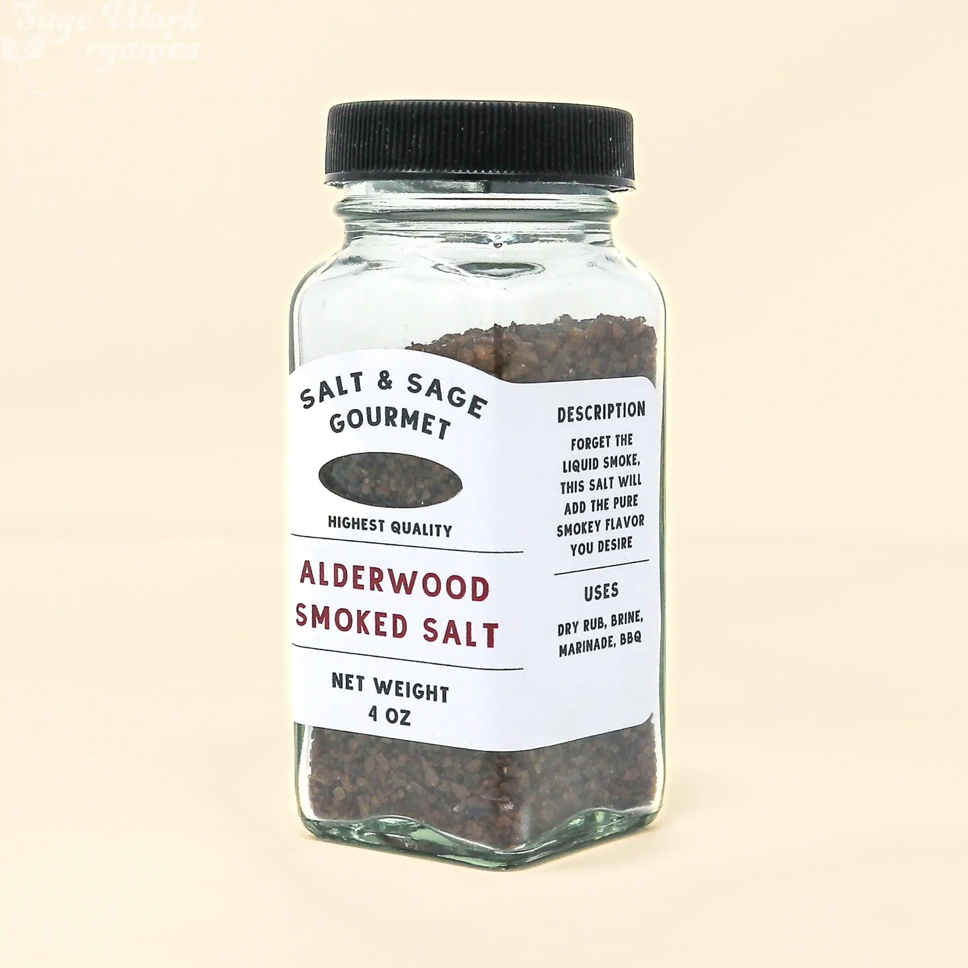 Alderwood Smoked Salt SageWork Organics