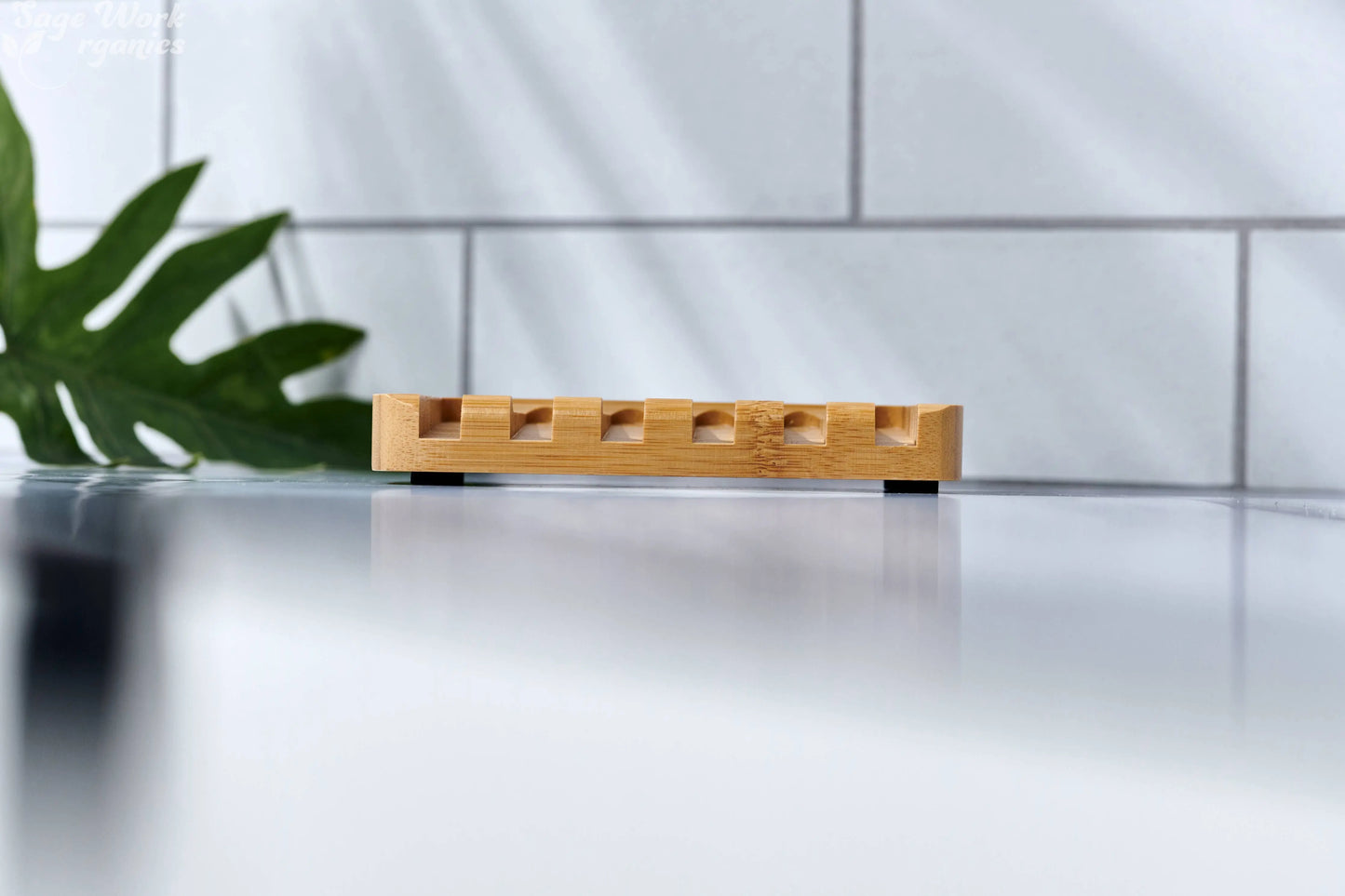 Bamboo Waterfall Self-Draining Soap Dish (Unbranded) Desesh