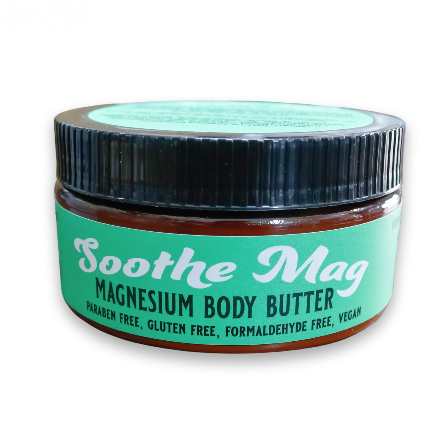 Extra Strength Magnesium Body Butter 8 oz (Value size original formula) SageWork Organics