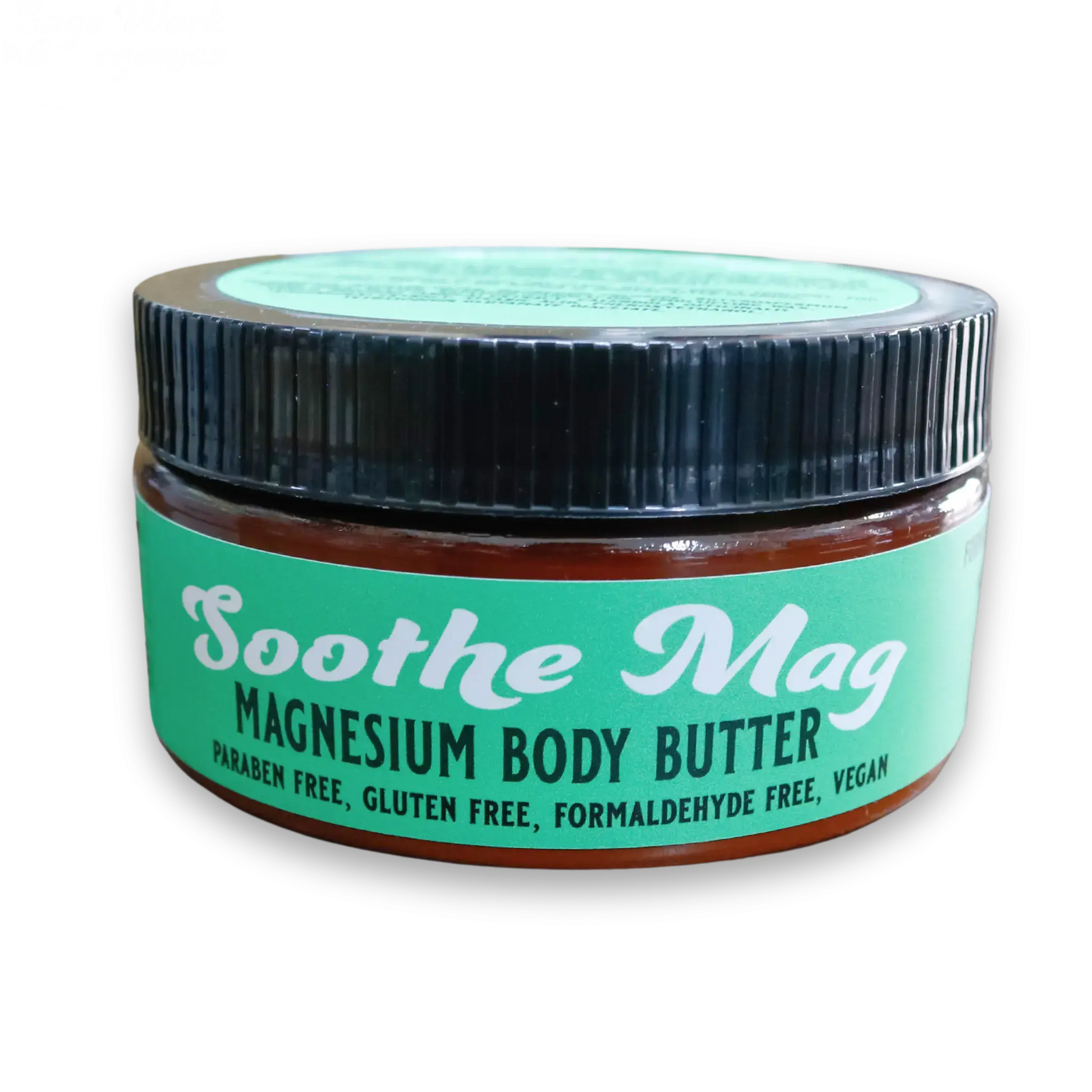 Extra Strength Magnesium Body Butter 8 oz (Value size original formula) SageWork Organics