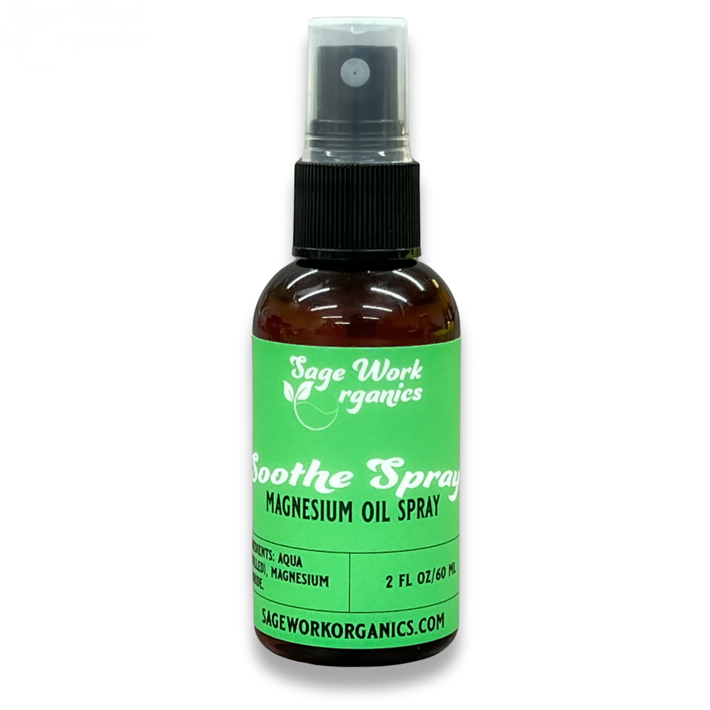 Magnesium Oil Spray (Best for quick relief on the go) SageWork Organics