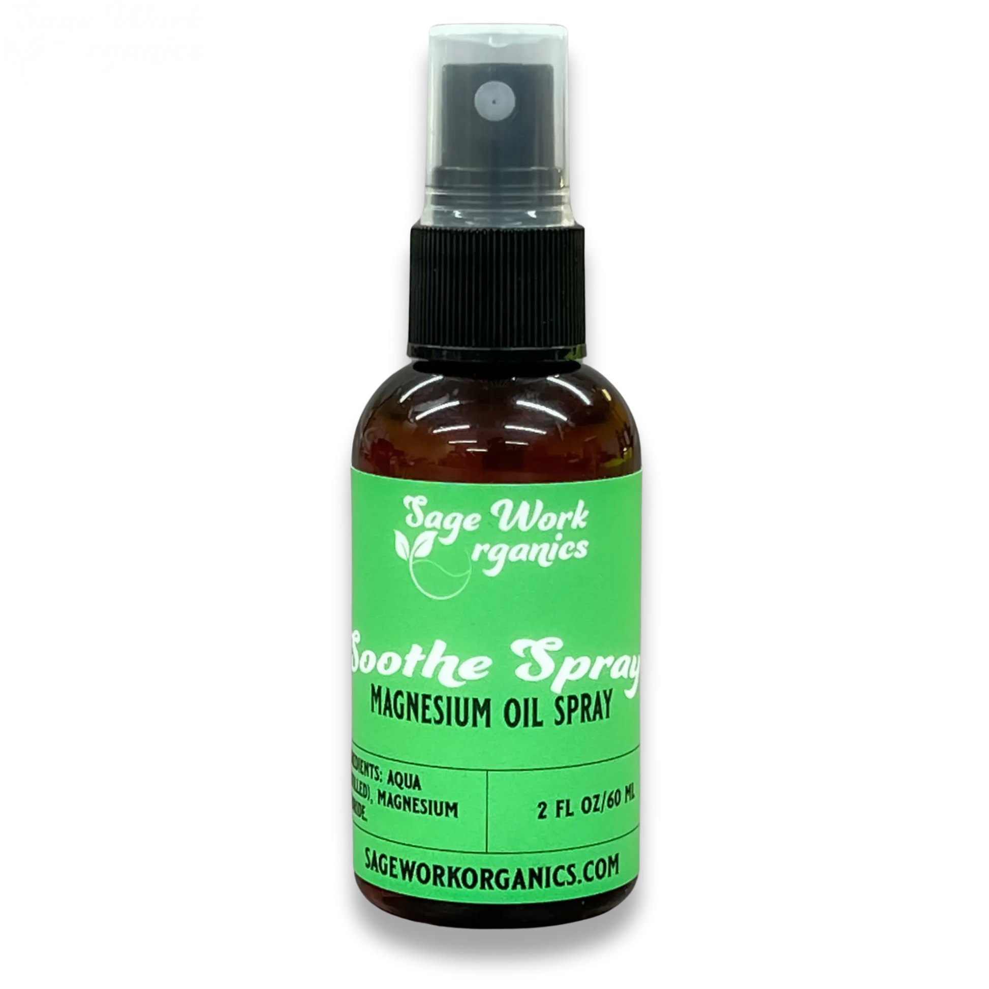 Magnesium Oil Spray (Best for quick relief on the go) SageWork Organics