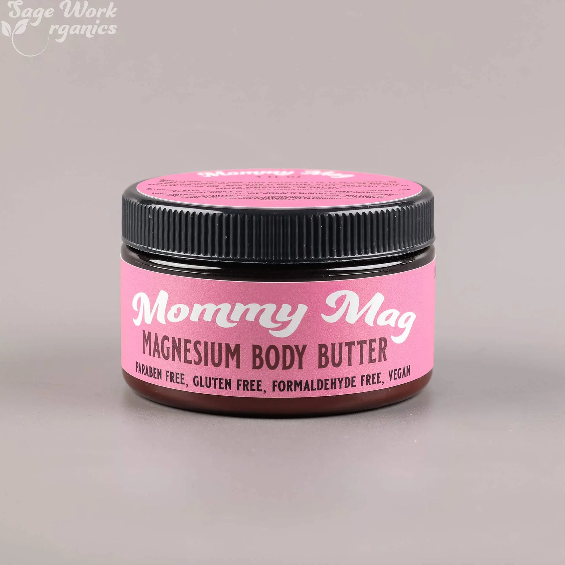 Mommy Mag Magnesium Body Butter 4oz (Best for expecting mothers) SageWork Organics