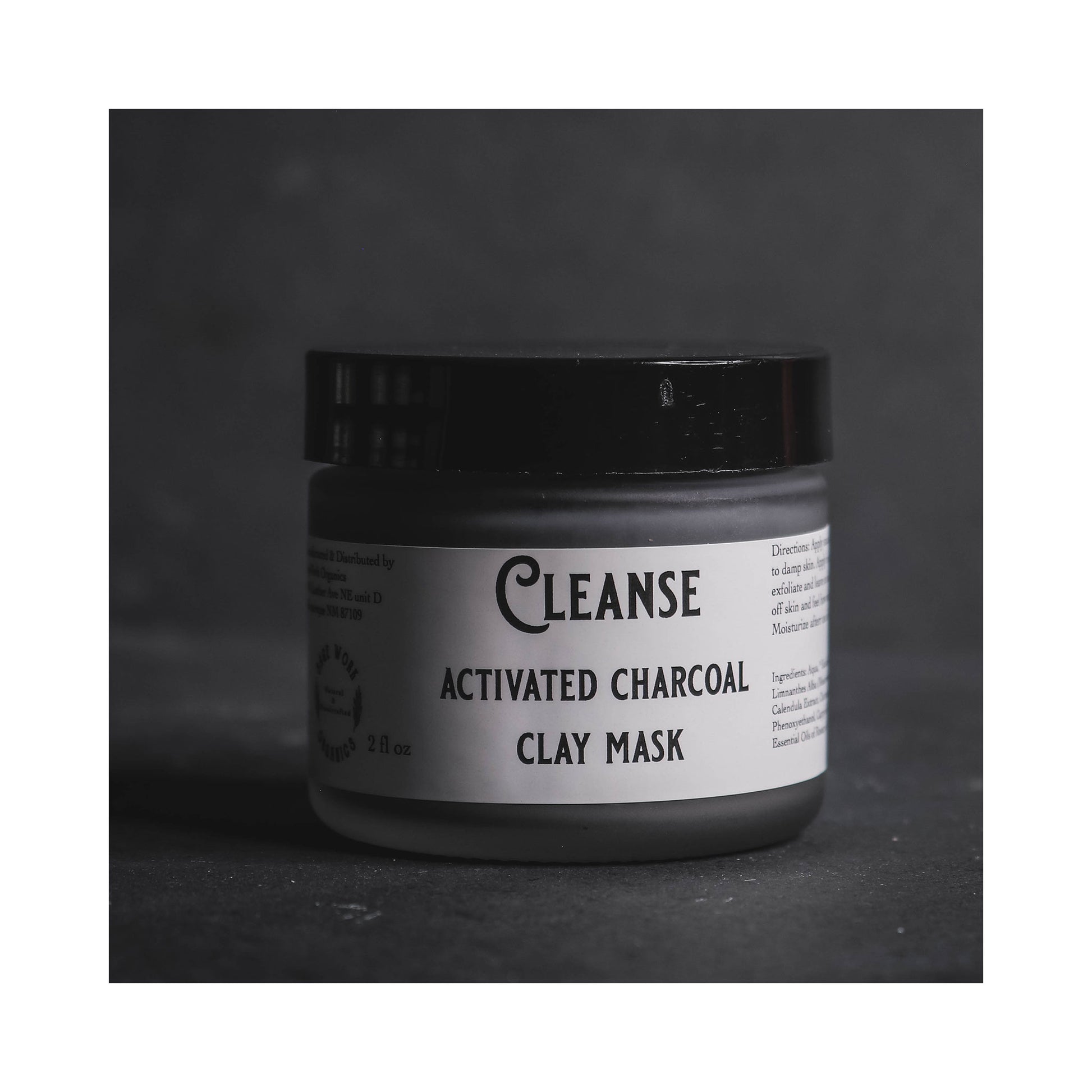 Activated Charcoal Facial Clay Mask with Essential Oils