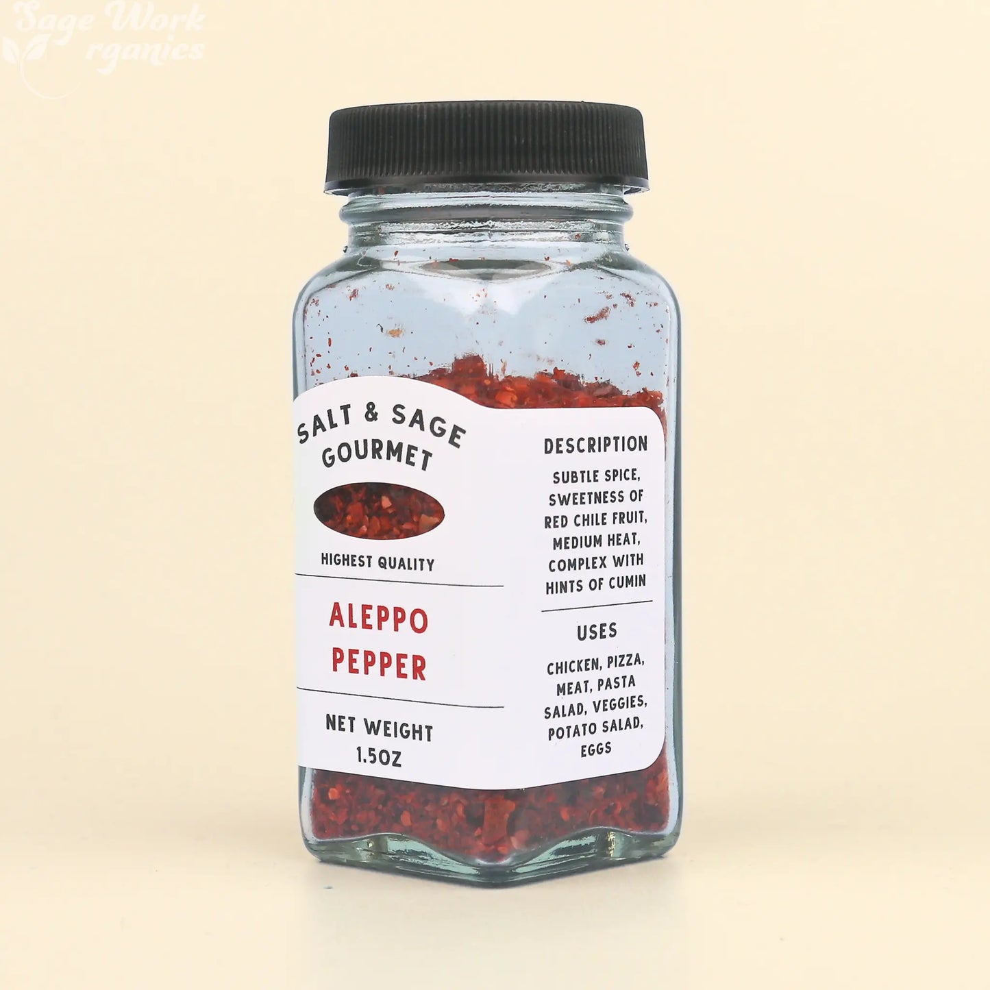 Aleppo Pepper Crushed SageWork Organics