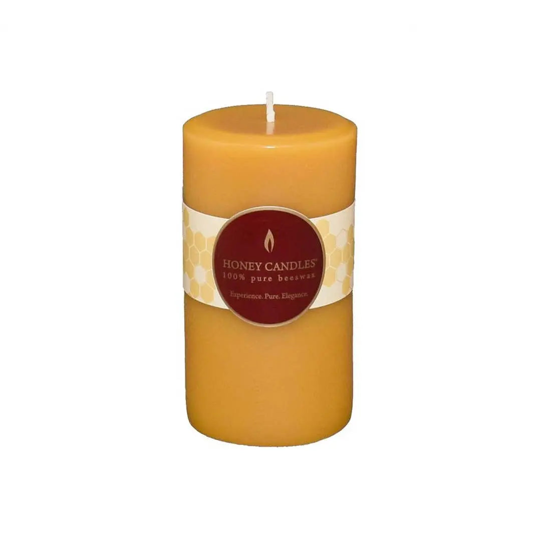 Beeswax Pillar Candle - 5" Natural Honey Candles