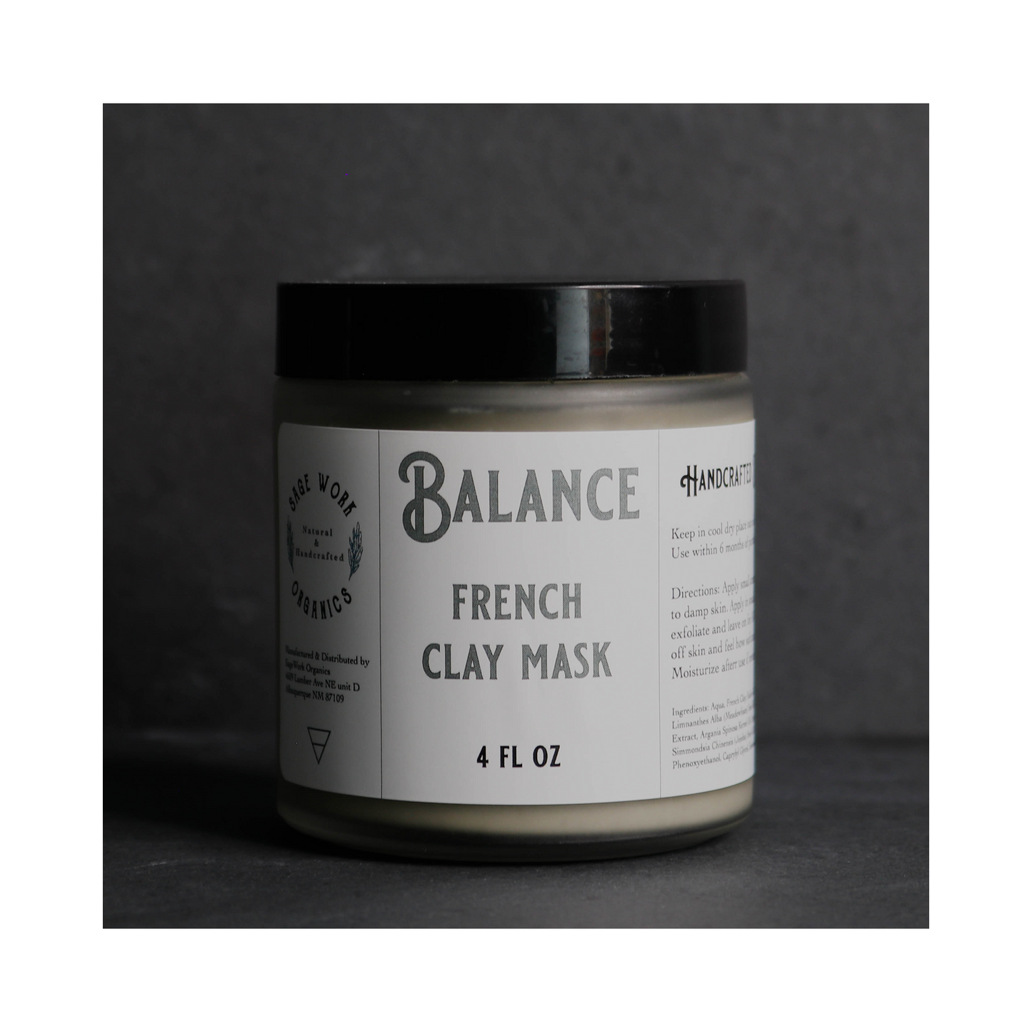 Cleanse & Moisturizing Clay Facial Mask with Essential Oils