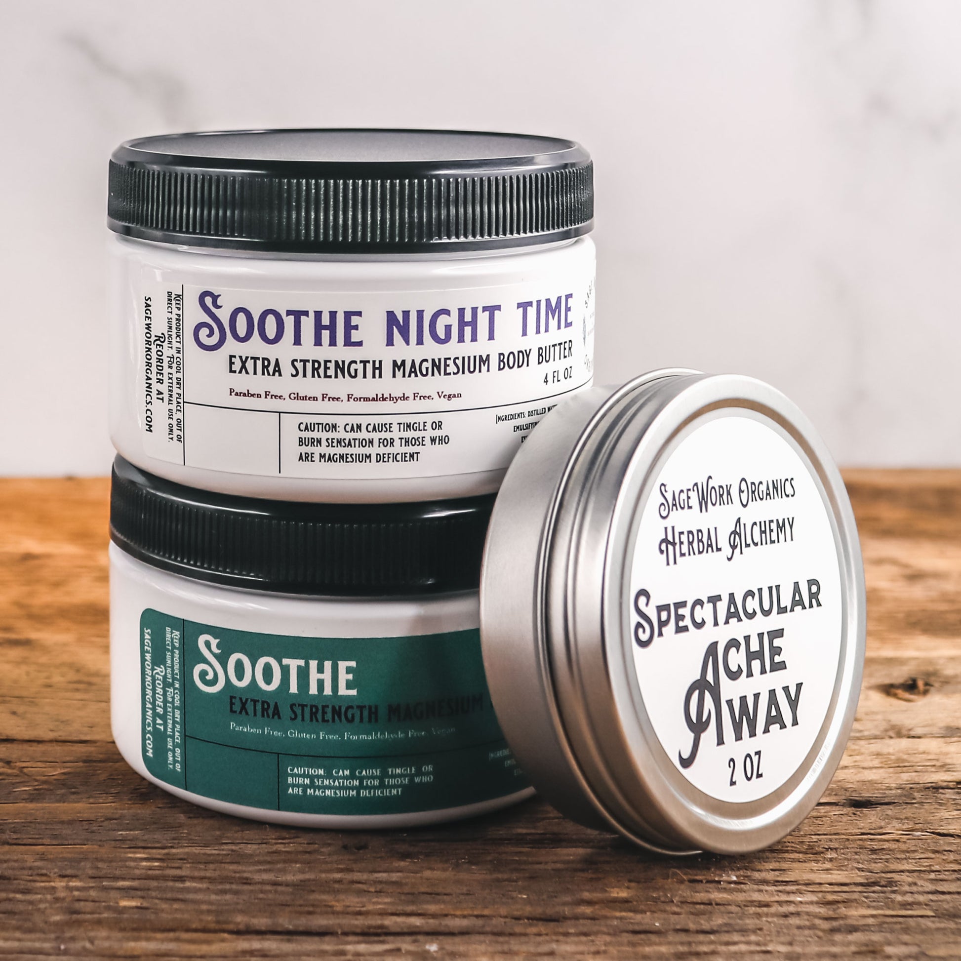 Soothe & Ache Away Bundle 3 pc with Essential Oils