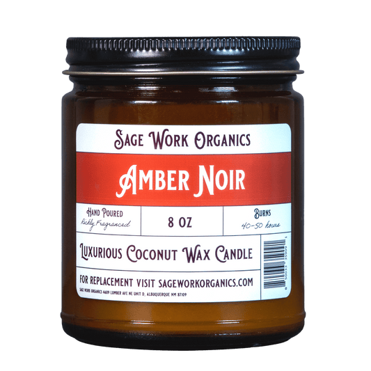 Amber Noir Candle with Cedar Wood & Essential Oils